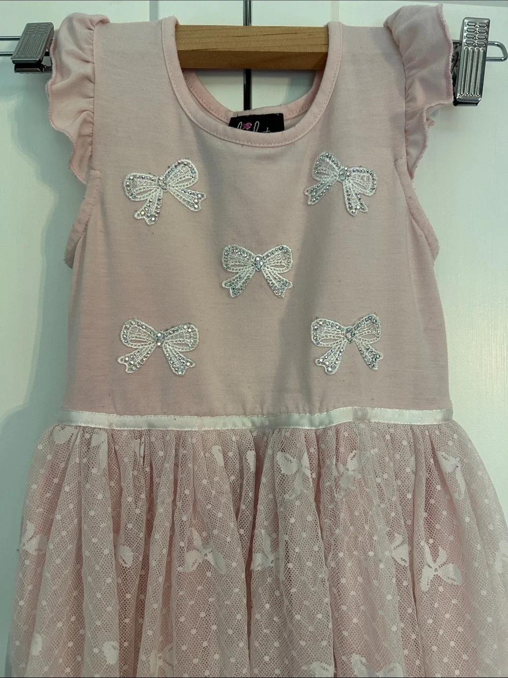 Girls Navy with Light Pink and White Stripes dress bundle